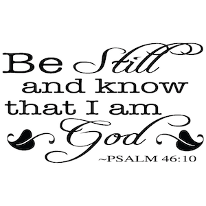 Custom Bible Verse Decal Sticker – Be Still Interior Wall Decor