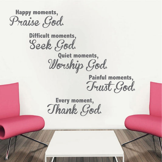 Inspirational Moments Christian Wall Decal
