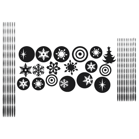 Hanging Ornament Christmas Wall Decals - additional product image