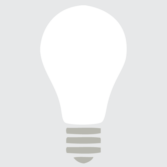 Light Bulb Dry Erase Wall Decal - view 2