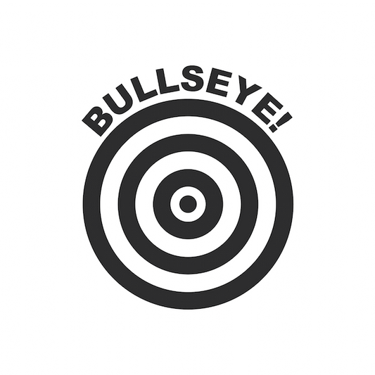 Bullseye Toilet Decal - view 2