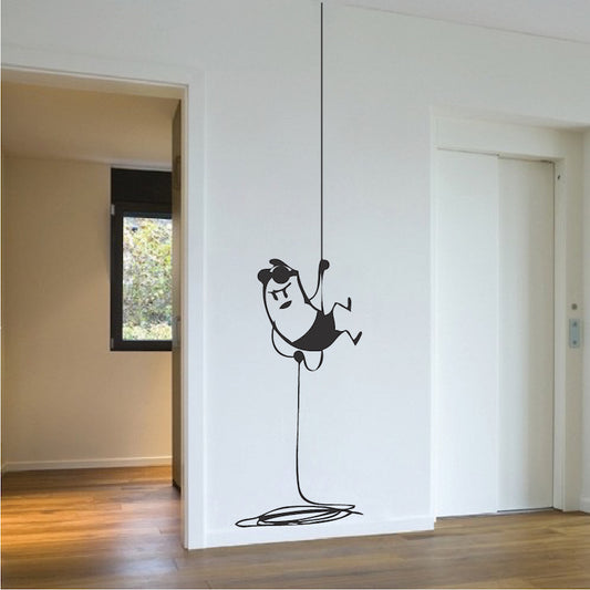 Climbing Intruder Wall Decal