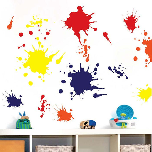 Paint Splash Wall Decal Set - Design 1 - view 2