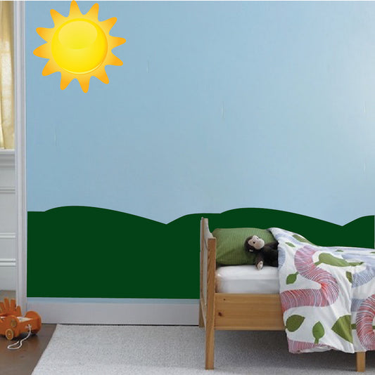 Grass or Wave Wall Decal
