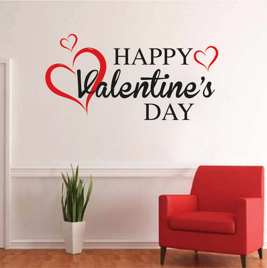 Happy Valentines Day Wall Decal - view 2