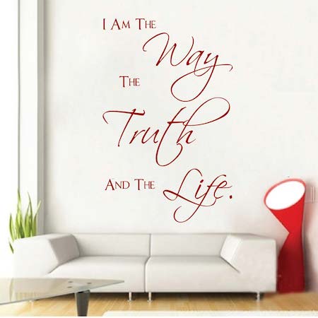 The Way the Truth and the Life Wall Quote Decal - view 2