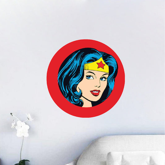 Female Superhero Decal