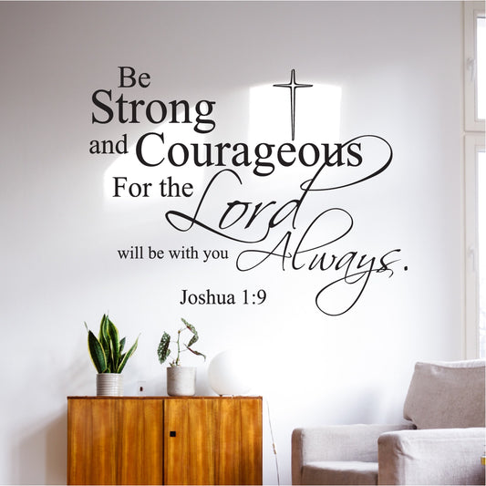 Inspirational Bible Verse Wall Decal – Christian Home Decor