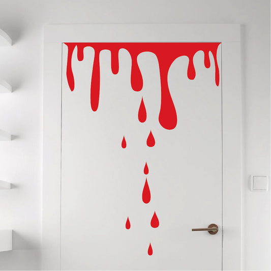 Dripping Blood Halloween Wall Decal - additional product image