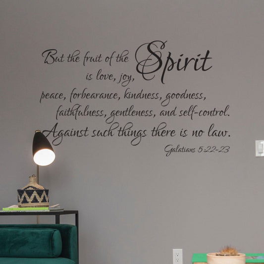 Christian Wall Quote Decal – Scripture Home Decor