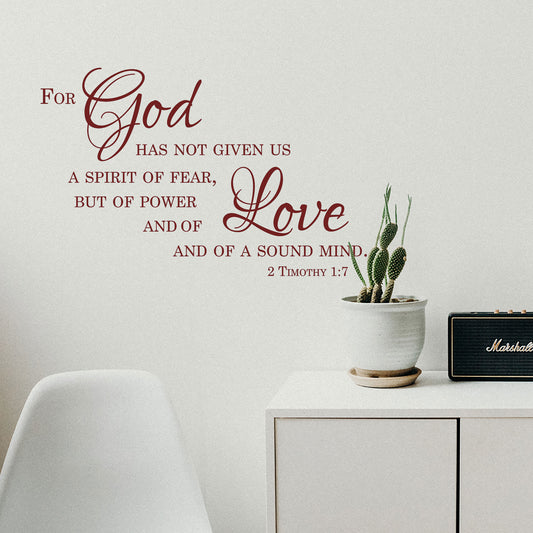 Bible Verse Wall Sayings – Inspirational Scripture Wall Decal