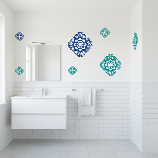 Ornament Wall Decal Fancy Decorations Wallpaper Patterns Wall Decor for Apartments