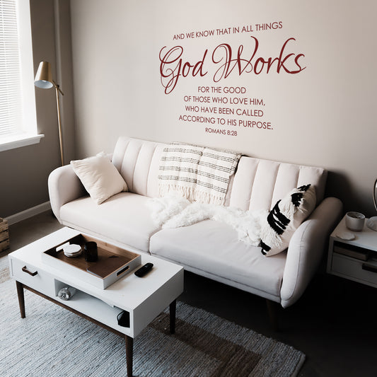 Bible Verse Wall Decal – Interior Wall Scripture Quote