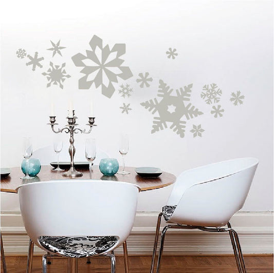 Assorted Snowflake Christmas Wall Decals