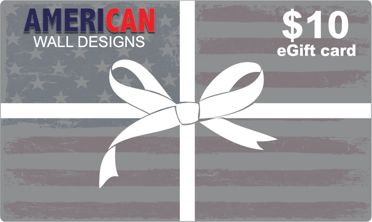 American Wall Designs Gift Card β $10 to $250