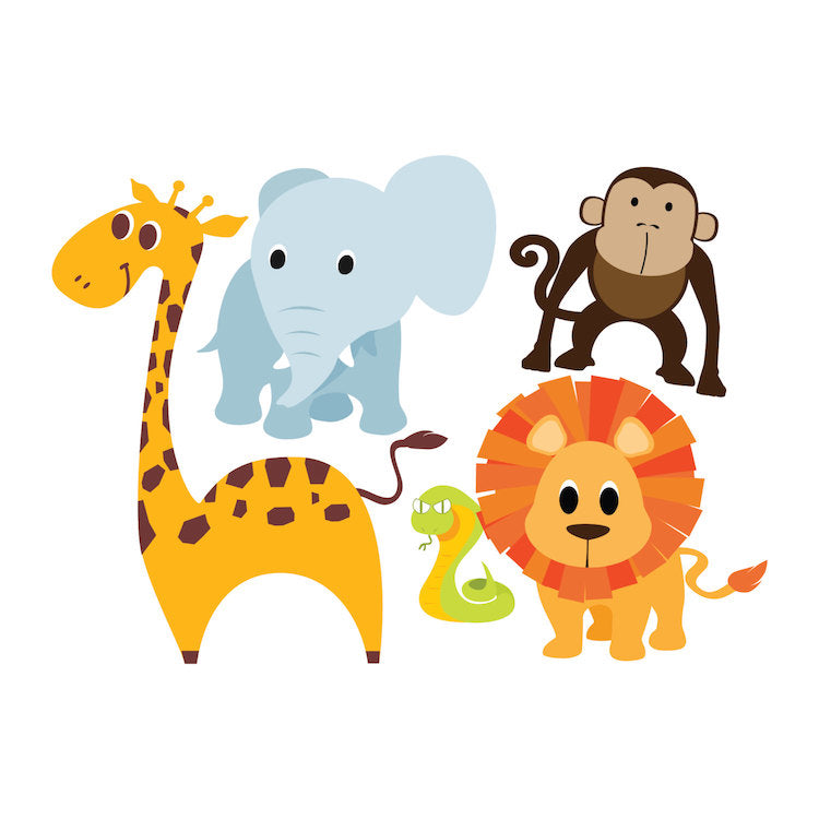 Kids Zoo Wall Decal Kids Room Animals Wall Decor Apartment Stickers for Kids and Animals, n06