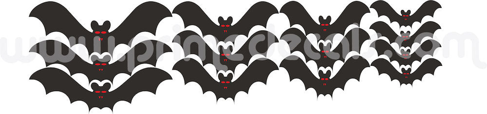Halloween Bats Wall and Window Decals β Removable Vinyl