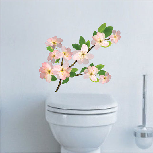 Beautiful Flower Wall Decal Mural Removable Flowers Wall Decor Bedroom Art Mural, s96