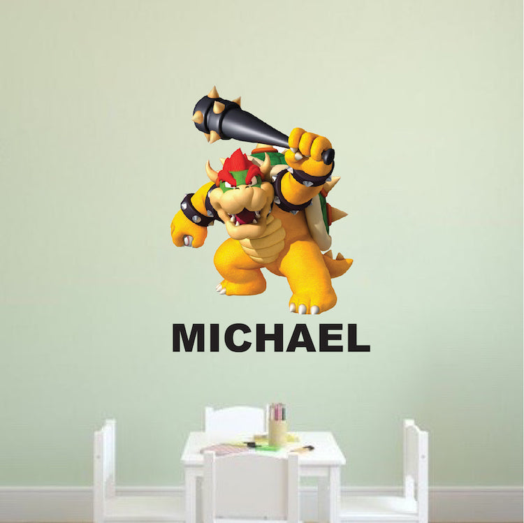 Baseball Custom Name Wall Decal Bedroom Decor for Apartment Dorms Removable Kids Art, e24