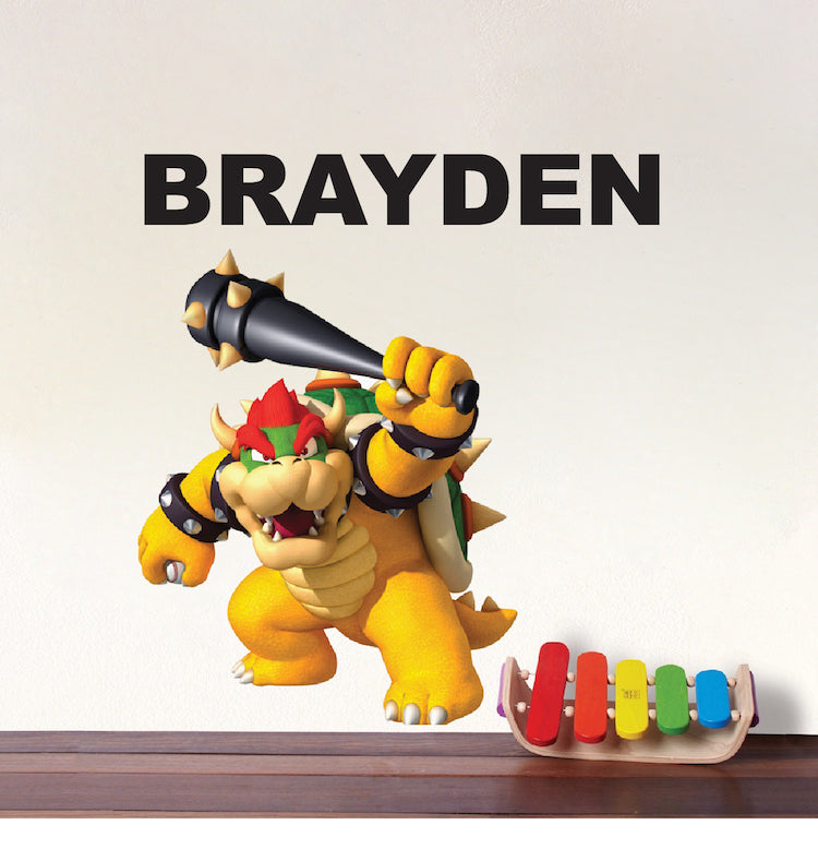 Baseball Custom Name Wall Decal Bedroom Decor for Apartment Dorms Removable Kids Art, e24