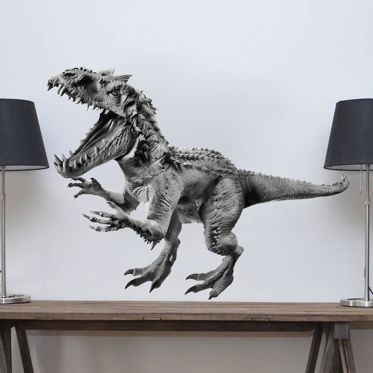 Horned Dinosaur Wall Decal Kids Room Decor Dino Removable Jurassic Art Bedroom Stickers, c93
