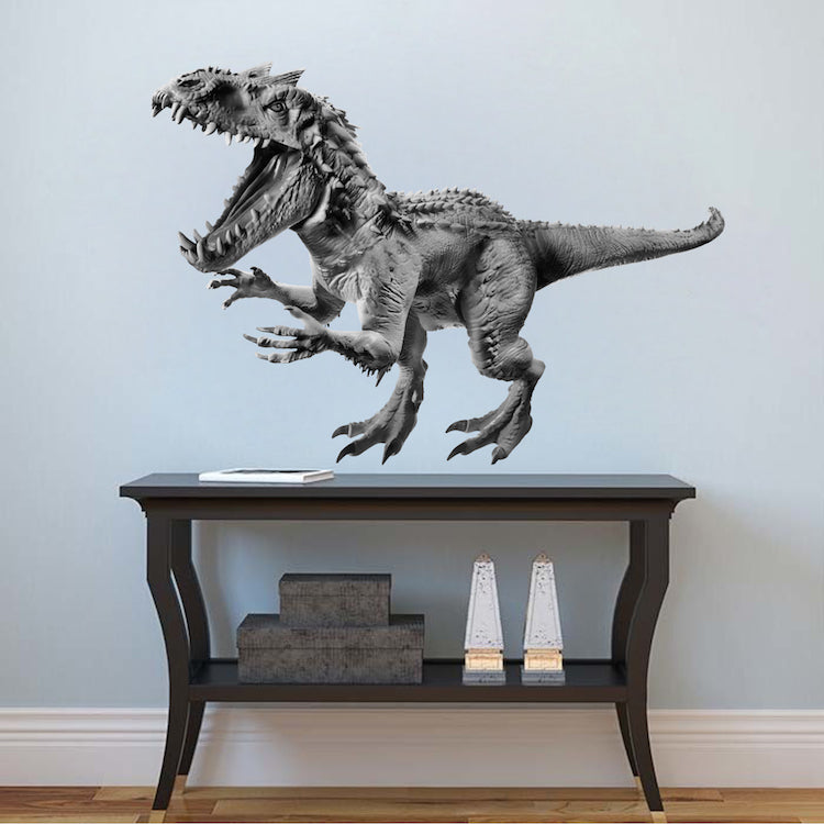Horned Dinosaur Wall Decal Kids Room Decor Dino Removable Jurassic Art Bedroom Stickers, c93