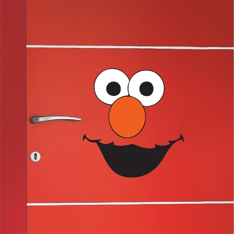 Face Wall Decal Sticker Kids Sesame Street Room Decor Dorm Rooms Removable Art, e31