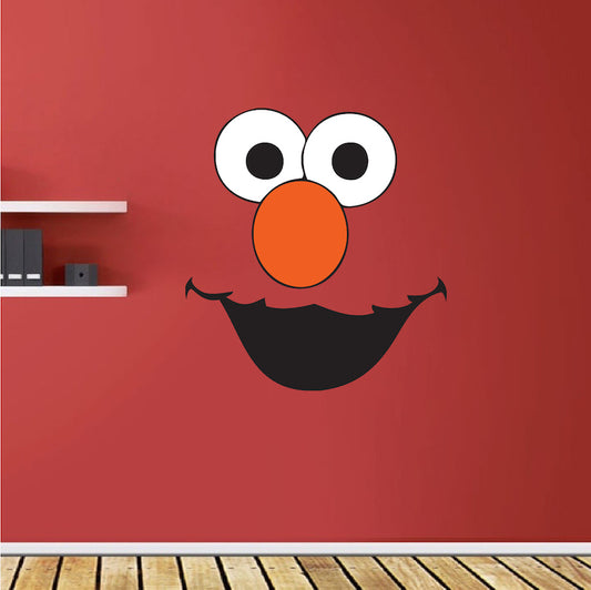 Face Wall Decal Sticker Kids Sesame Street Room Decor Dorm Rooms Removable Art, e31
