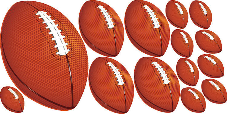 Football Wall Decal Child Sports Wall Art American Footballs Wall Decor for Kids and Teens, d98