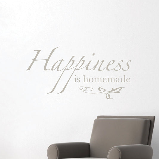 Happiness Decor Large Saying Living Room Dining Room Sticker Family Love