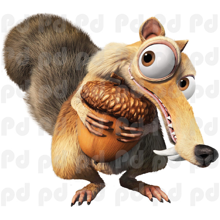 Squirrel Wall Decal Kids Cartoon Wall Decor Toys Movie Wall Mural, s19