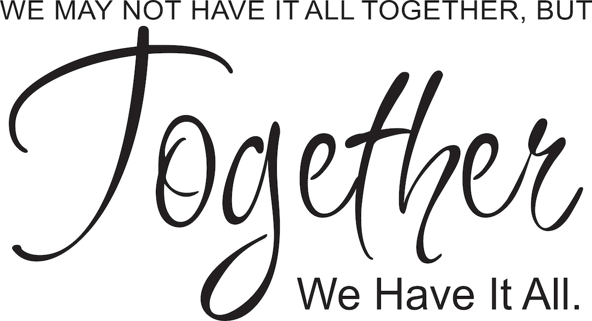 Family Wall Decal Living Room Decor Together Forever Sticker Office,q15