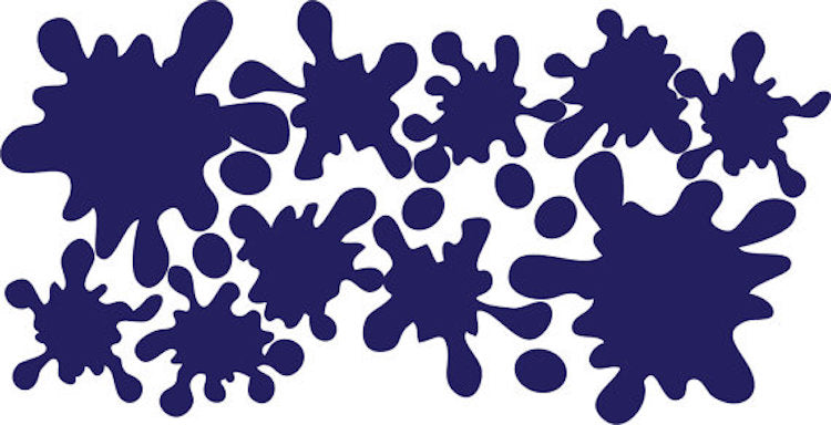 Ink Splash Wall Decal Decor Kids Room Colors Wall Vinyl Paint Removable Kids Wallpaper Decal, d30