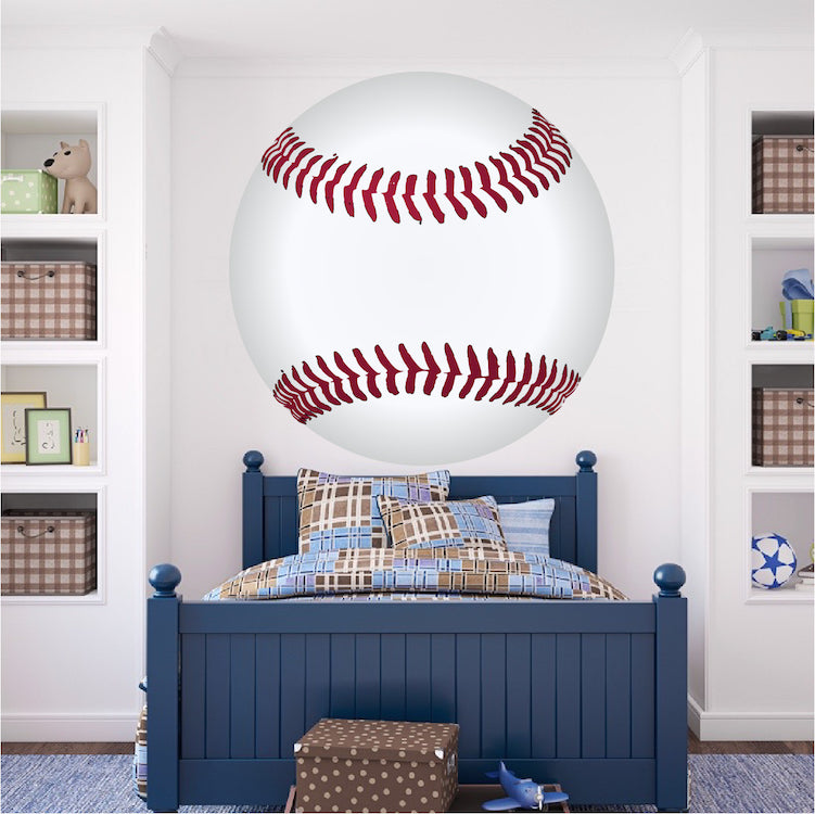 Large Baseball Wall Decal Sports Decor Boys Bedroom Wall Art Baseballs Removable Wall Stickers, s92