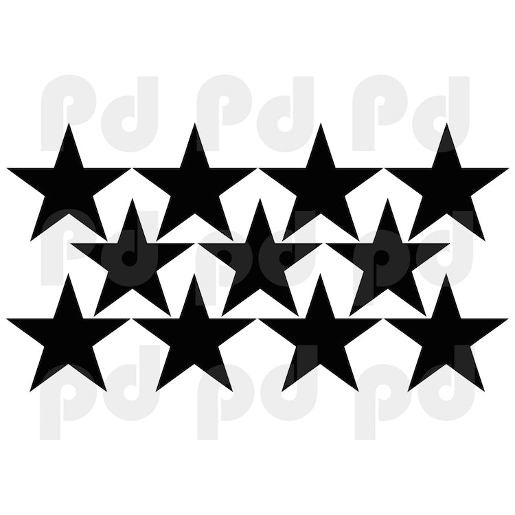 Stars Wall Decal Kids Bedroom Star Decals Peel and Stick Bedroom Stars, d60