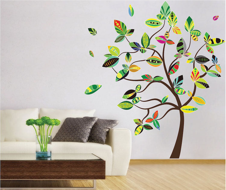 Abstract Tree Wall Decal Large Tree Wall Sticker Peel and Stick Tree