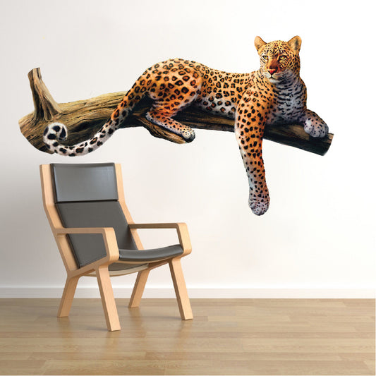 Leopard Wall Sticker Animal Wall Decor Removable Safari Wall Decal Kids Bedroom Art, a70