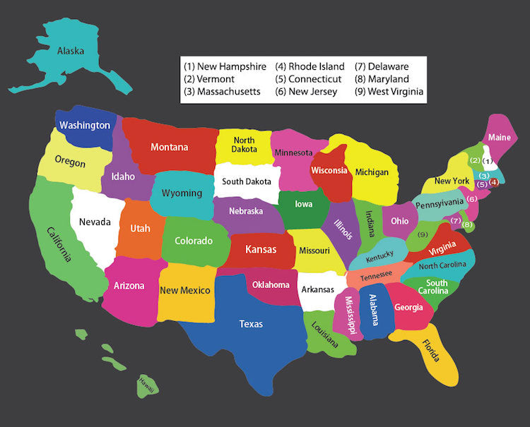 United States of America Wall Sticker New York Wall Decor America Wall Decal USA Bedroom Art, n31