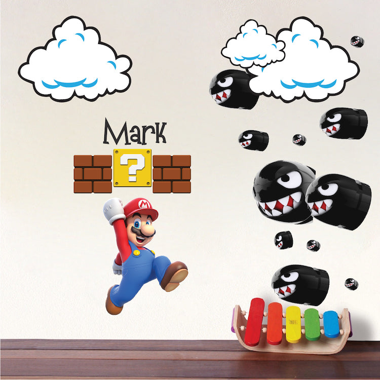 Bullet Wall Decals Kids Decals Game Room Wall Decor Decals Wall Sticker, d63