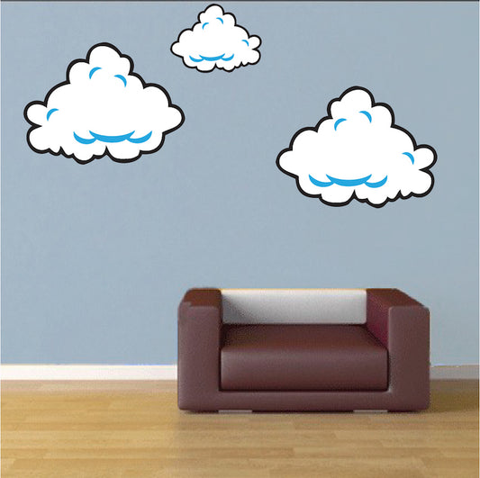 Cloud Wall Decals – Peel & Stick Kids Room & Game Room Decor