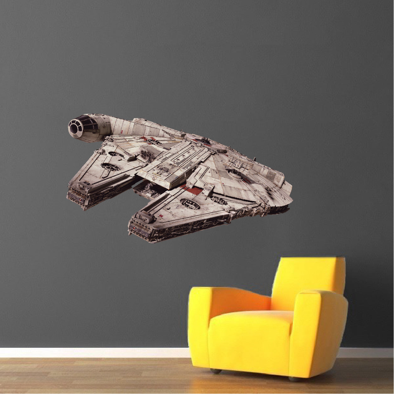 Space Ship Wall Decal Boys Room Removable Wall Decor Dorm Room Stickers, s28