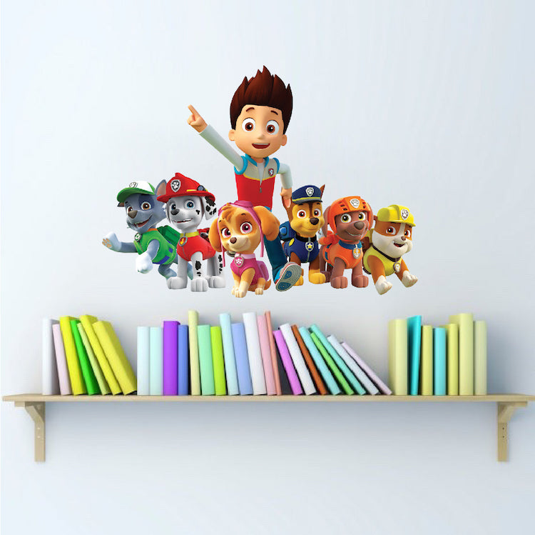 Dog Wall Decal Kids Wall Mural Room Wall Sticker Removable Boys Decal, s21