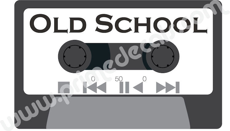 Cassette Tape Wall Decal Sticker for Dorm Room Old School Wall Mural Removable Music Art, a75
