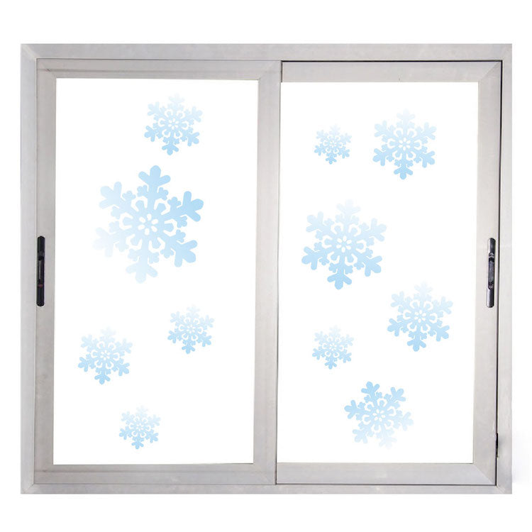 Snowflake Wall Decals Window Decal Snowing Christmas Decor Snow Cartoon Winter Mural, h46