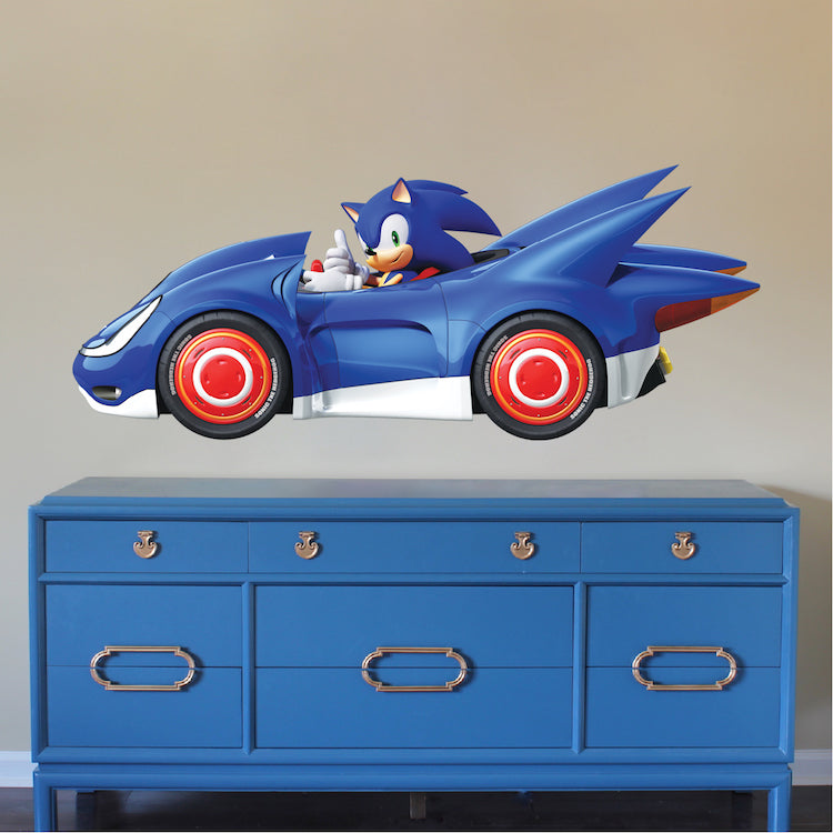 Boys Room Wall Decal Video Game Race Car Wall Decor Removable Kids room Decal, e16