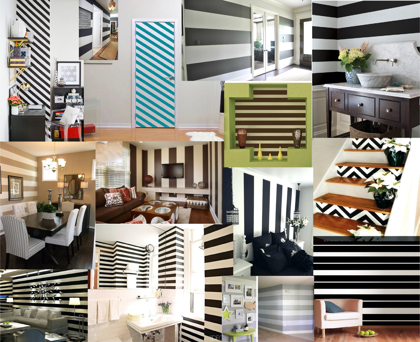 Custom Wall Stripe Decal Room Self Adhesive Wall Tape in Custom Sizes and Colors Vinyl Roll Wall Tape