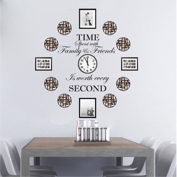 Time Spent With Family & Friends Wall Quote Sticker