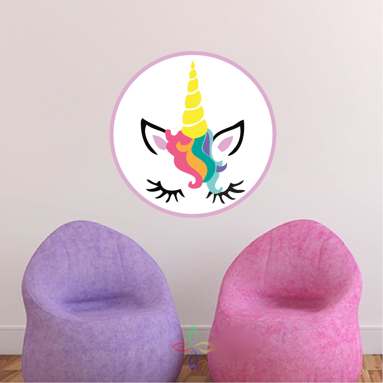 Unicorn Wall Decal Unicorn Birthday Backdrop Unicorn Sticker Unicorn Wallpaper, e47