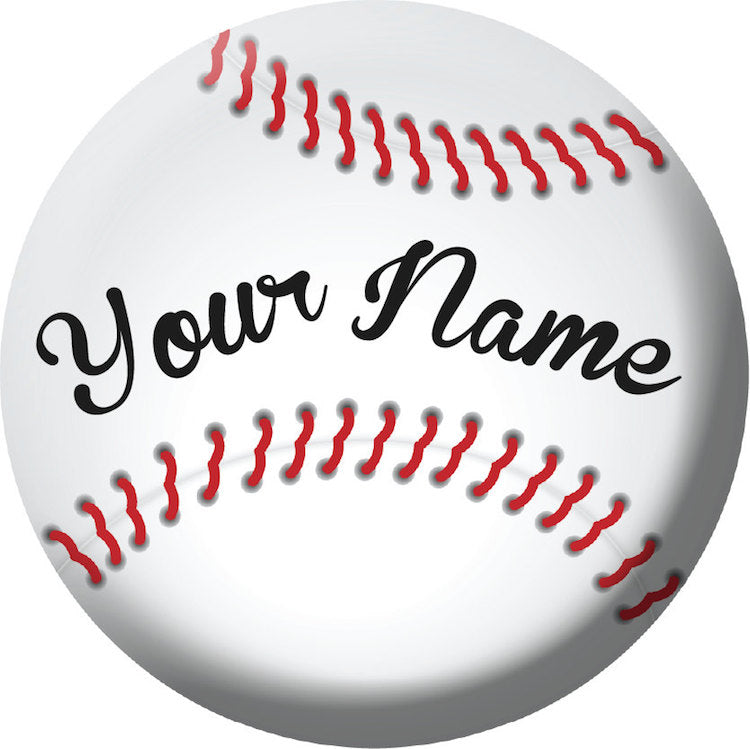 Custom Baseball Wall Decal Personalized Name Baseball Mural Kids Room Sports Vinyl Decor, c99