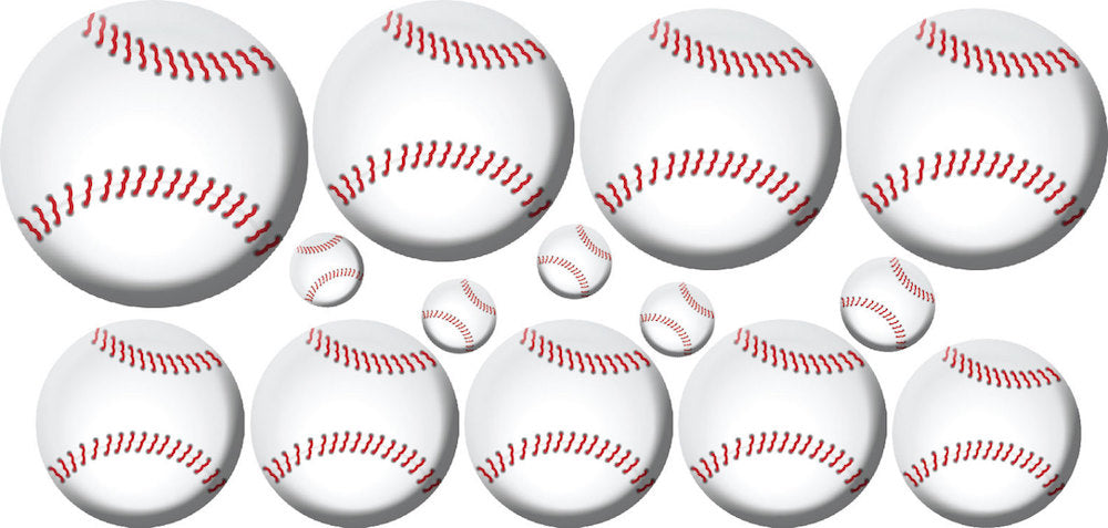 Baseball Wall Decal Sports Decor Boys Bedroom Wall Art Baseballs Removable Wall Stickers, n16